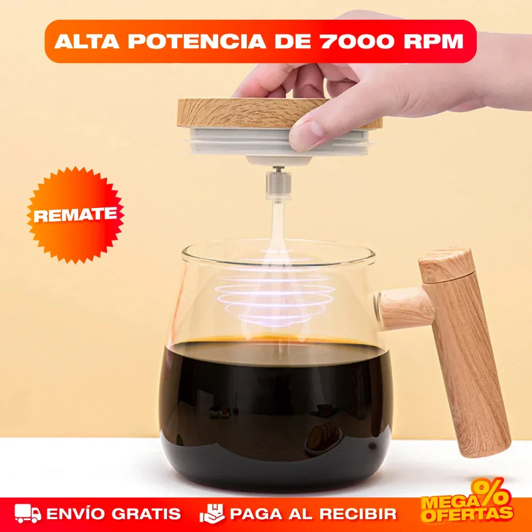 Mug Mezclador de Vidrio Recargable – Alta Calidad